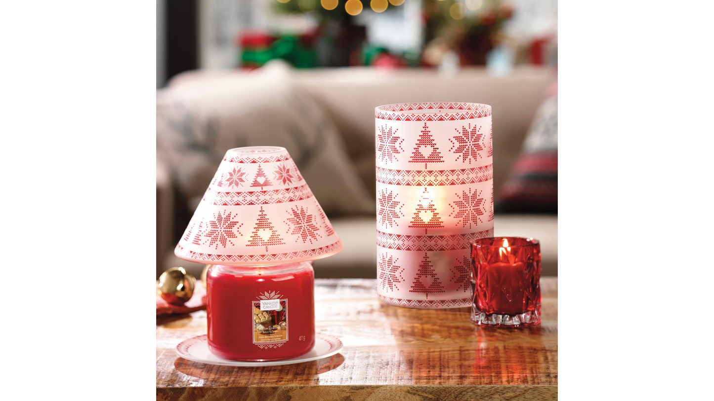 Red Nordic Frosted Glass - Large