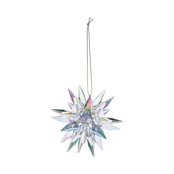 Pearlised 3D Star Hanging Ornament