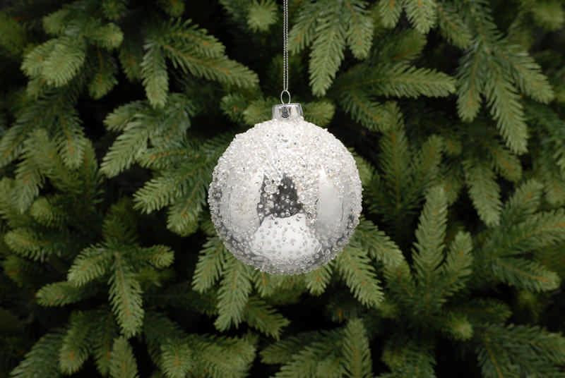 10cm Snow Encrusted ornament