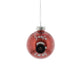 Red Glitter Shatterproof SANTA CAM Ornament