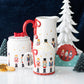 Nutcracker Ceramic Flower Jug with Bow