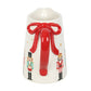 Nutcracker Ceramic Flower Jug with Bow