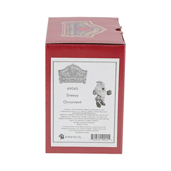 Sneezy Hanging Ornament - Disney Traditions Snow White