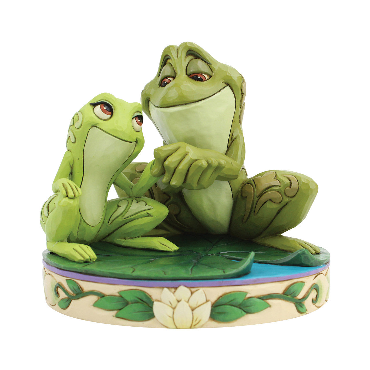 Amorous Amphibians (Tiana and Naveen as Frogs Figurine)