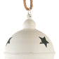 45cm white metal bell drop