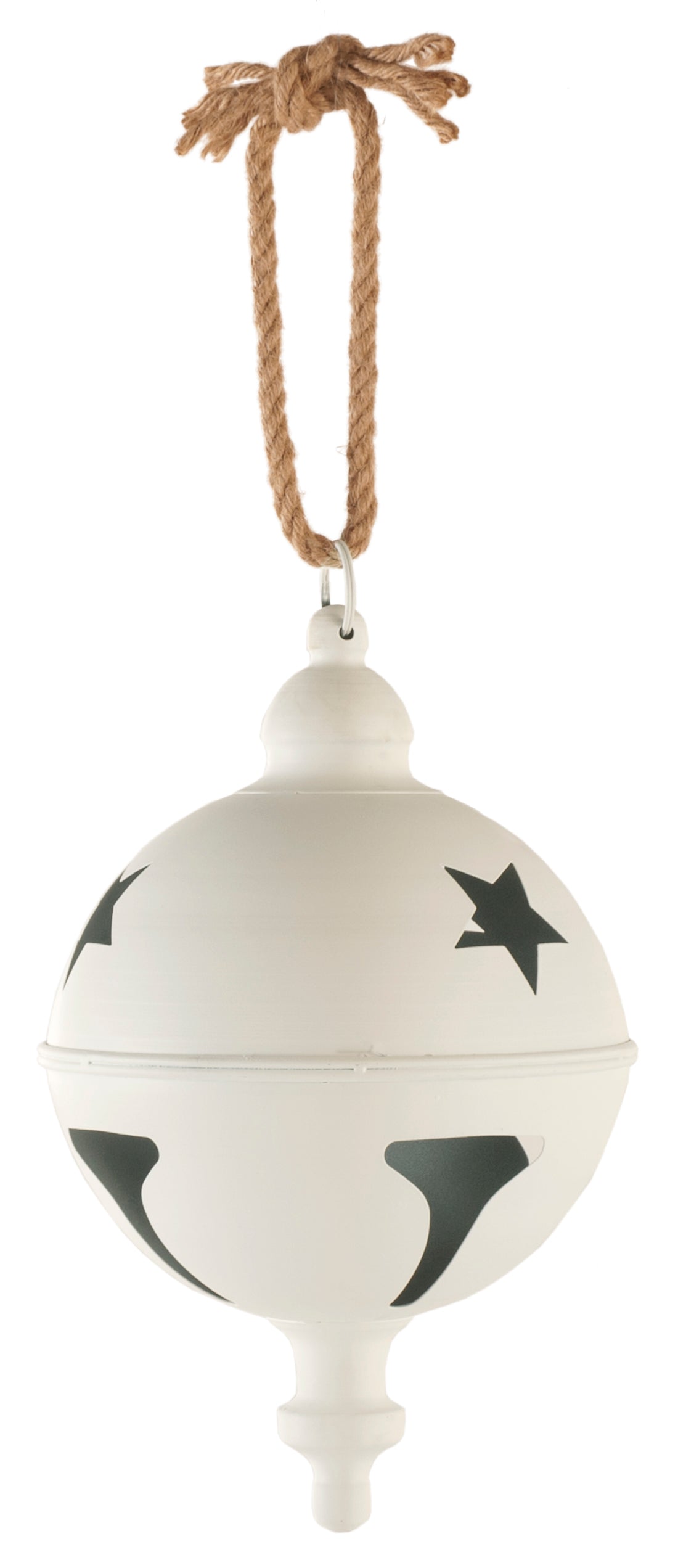 45cm white metal bell drop