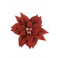 Poinsettia with Clip 27cm