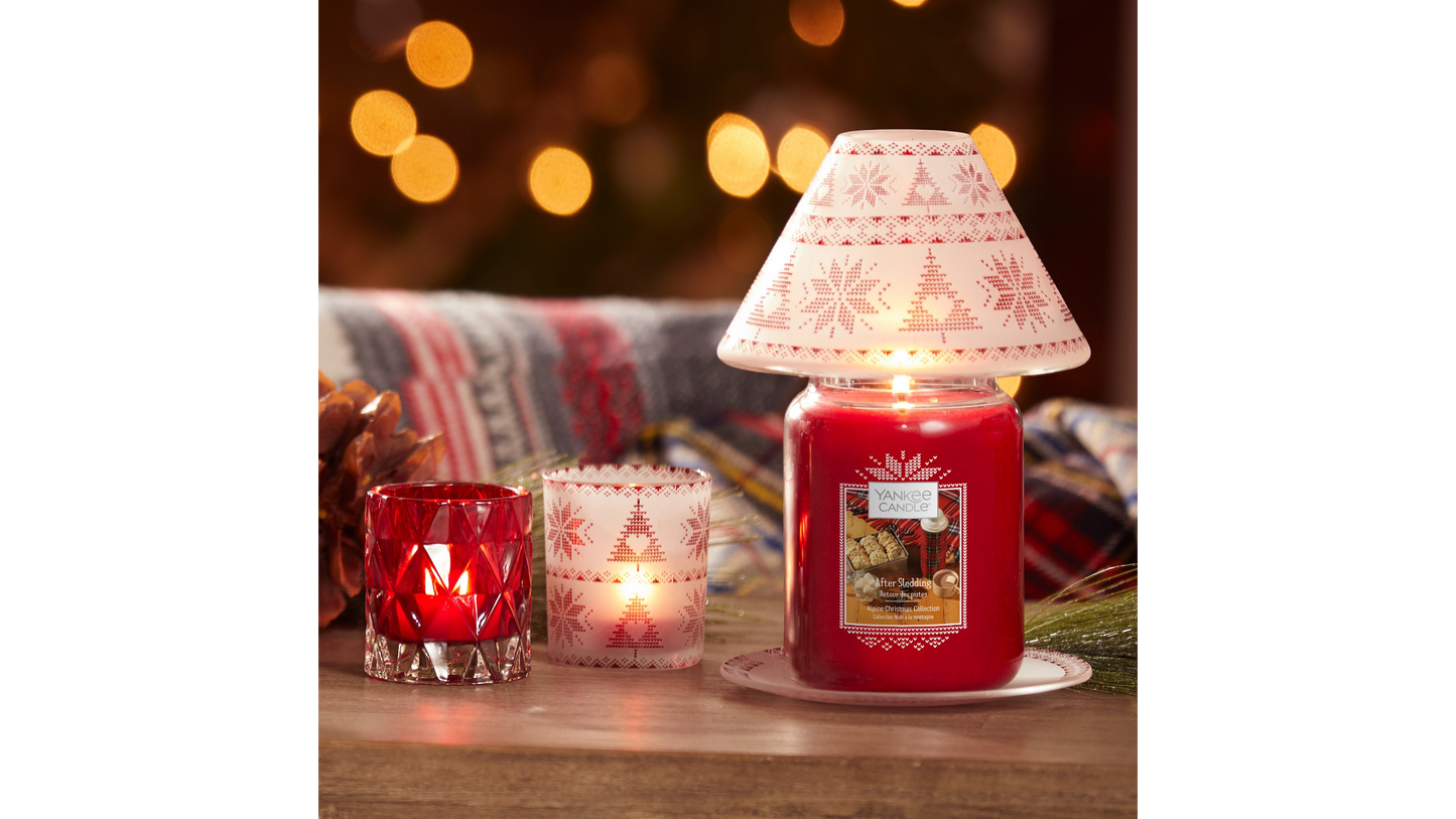 Red Nordic Frosted Glass - Large