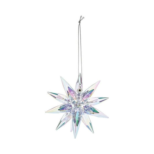 Pearlised 3D Star Hanging Ornament