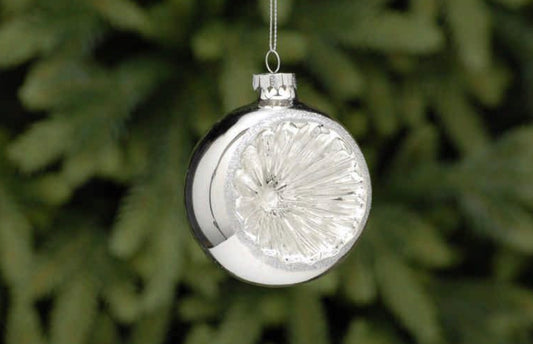 Metallic Reflector Glass Ornament