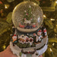19cm Musical snow globe with revolving train