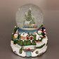 19cm Musical snow globe with revolving train