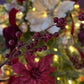 40cm Burgundy Berry Spray