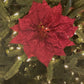 Poinsettia with Clip 27cm