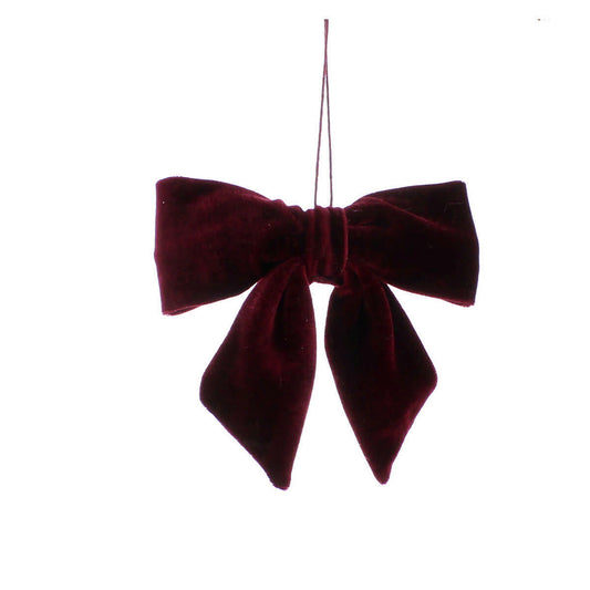 16cm burgundy bow